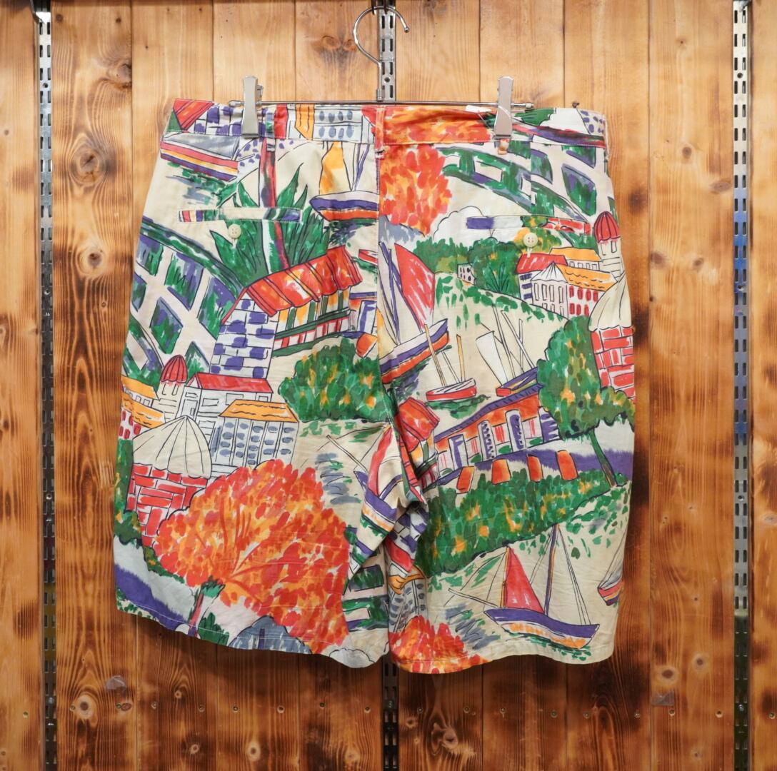 90s ralphlauren 総柄 ハーフパンツ ショーツ W35 ラルフローレン