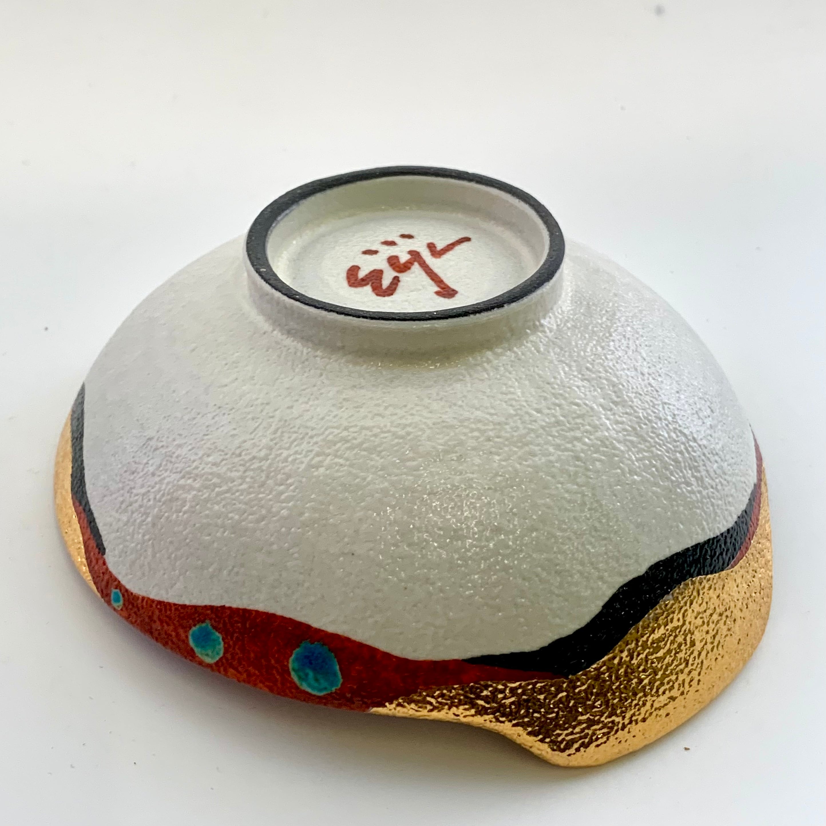 金彩色絵小鉢 直径13cm (230207-5) | 陶芸家 熊本栄司 ONLINE SHOP
