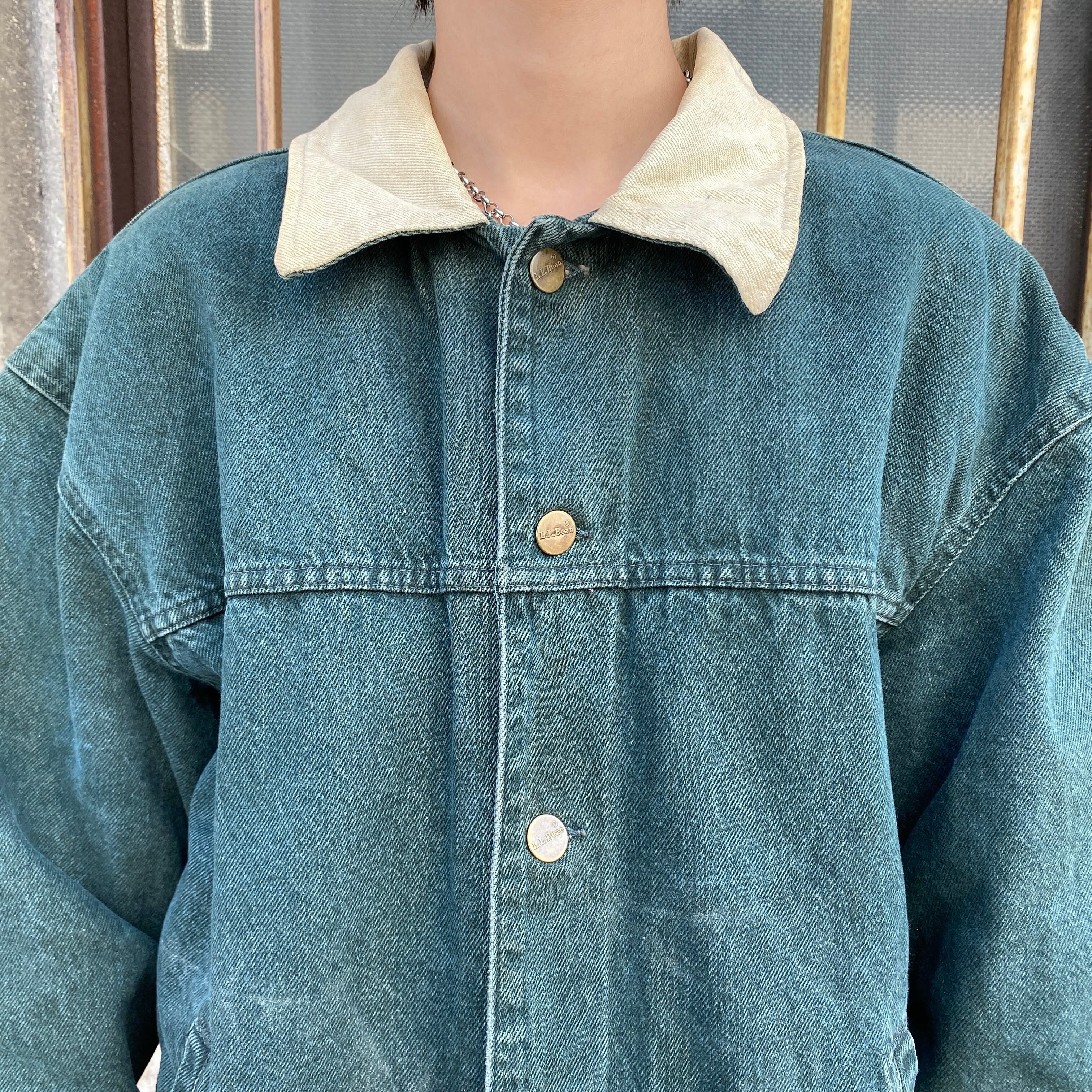 USA製 80年代 L.L.Bean エルエルビーン カラー デニムジャケット 