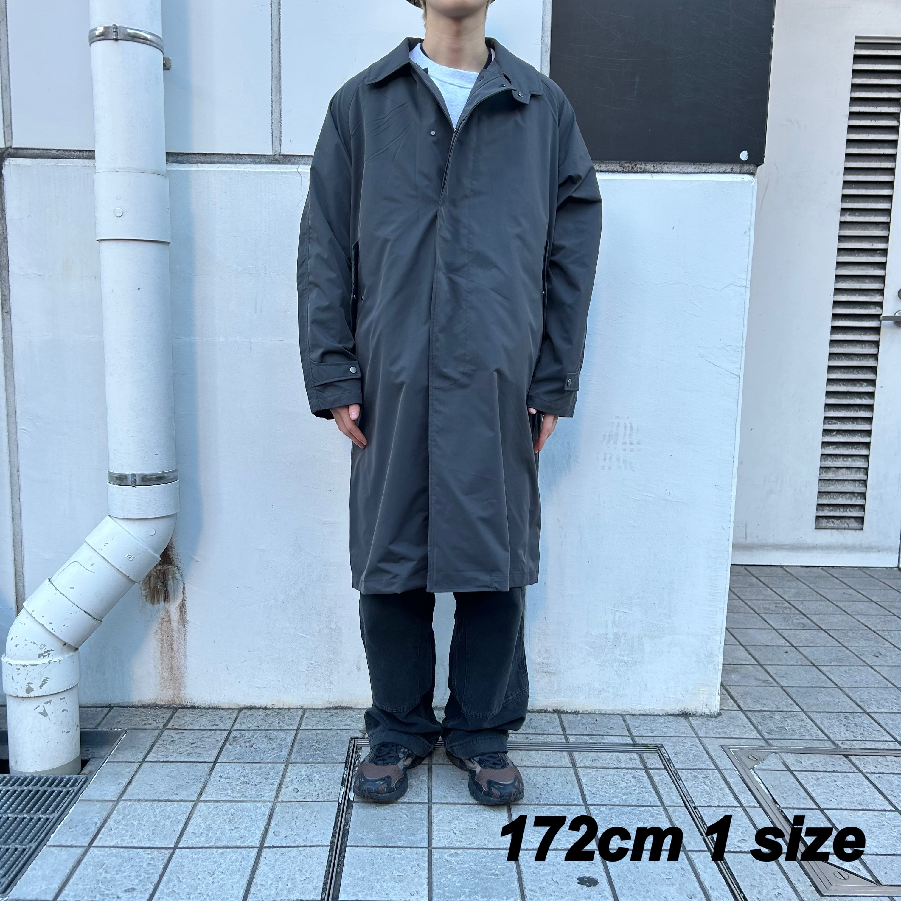 BAL】TAION BALMACAAN COAT WITH DETACHABLE DOWN VEST(CARBON)〈国内