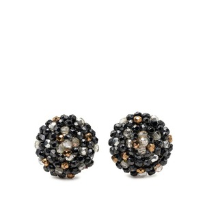 シャネル ヴィンテージ イヤリング 99A ブラック シルバー メッキ ビジュー レディース CHANEL 【中古】