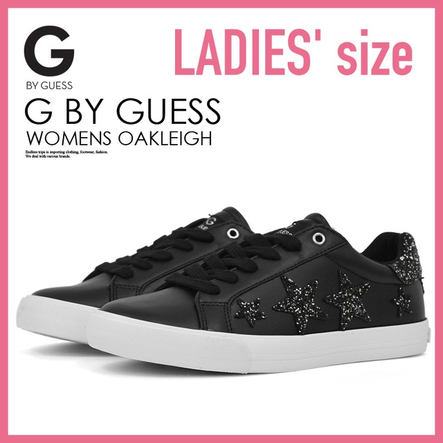 G by GUESS (ジー バイ ゲス)ブラック WOMENS OAKLEIGH (オークリー) WOMENS ウィメンズ スニーカー グリッター ラメ BLACK MULTI LL (ブラック マルチ) GGOAKLEIGH BLACK MULTI 