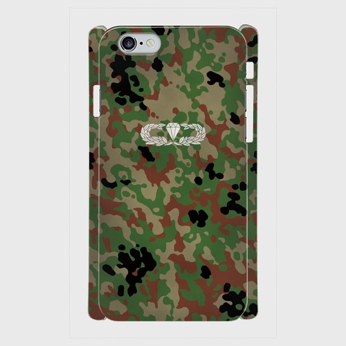 陸上自衛隊　迷彩2型 レンジャー徽章 iPhoneケース