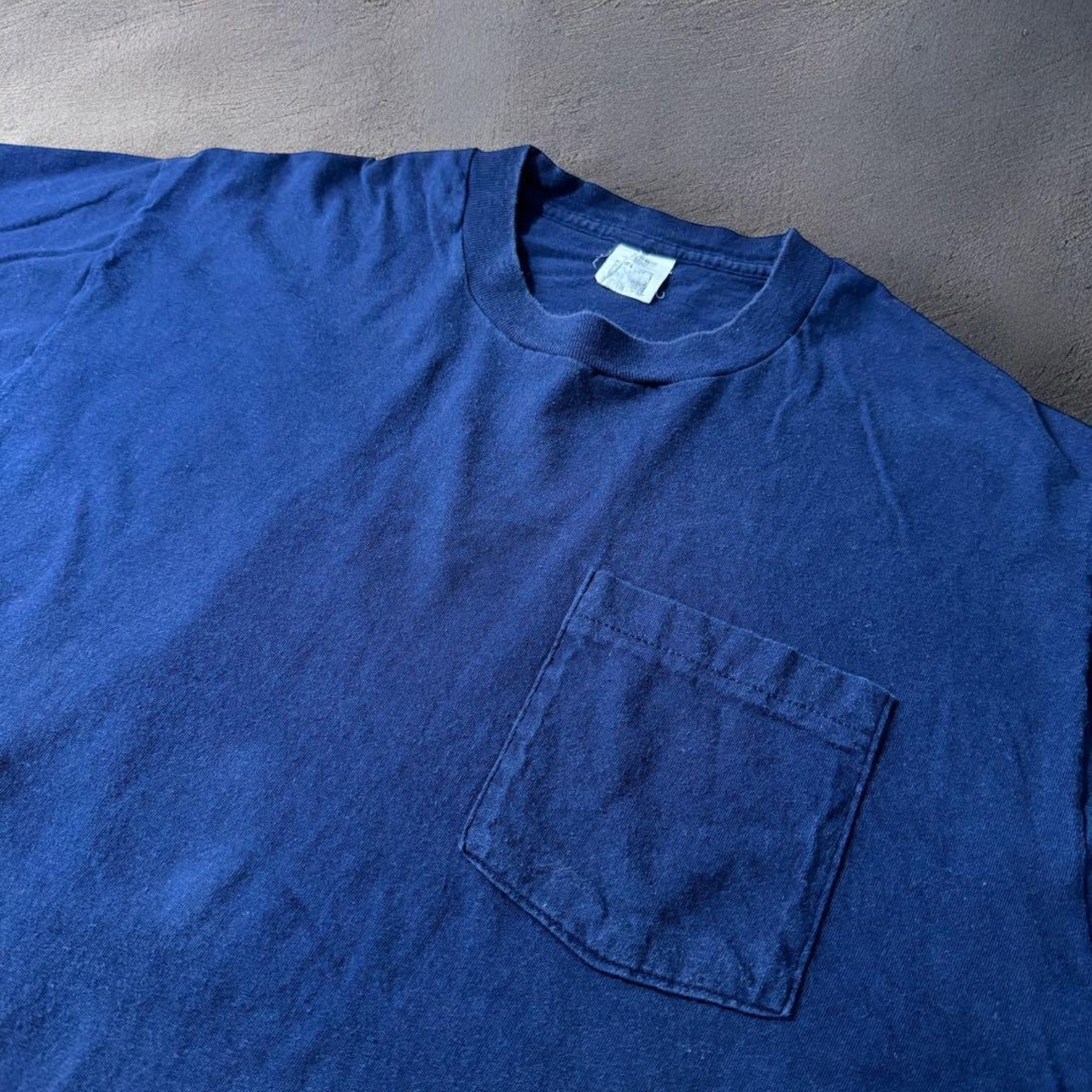 90s Pocket TEE FRUIT OF THE LOOM 無地Tシャツ USA製 シングル 耳付き ポケT - 2