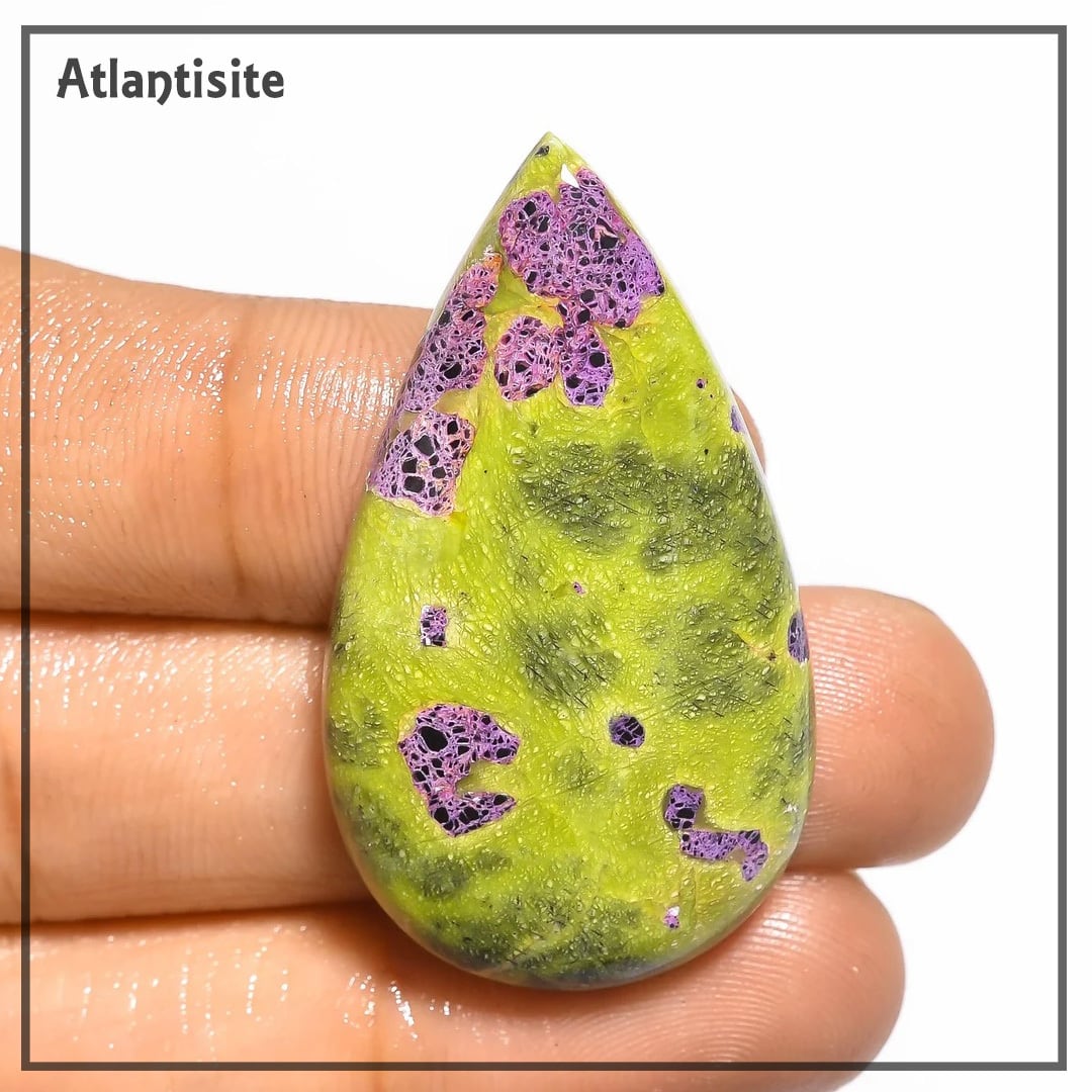 希少・レア・40mm×23mm『アトランティサイト』ルース(マクラメ編み加工可)