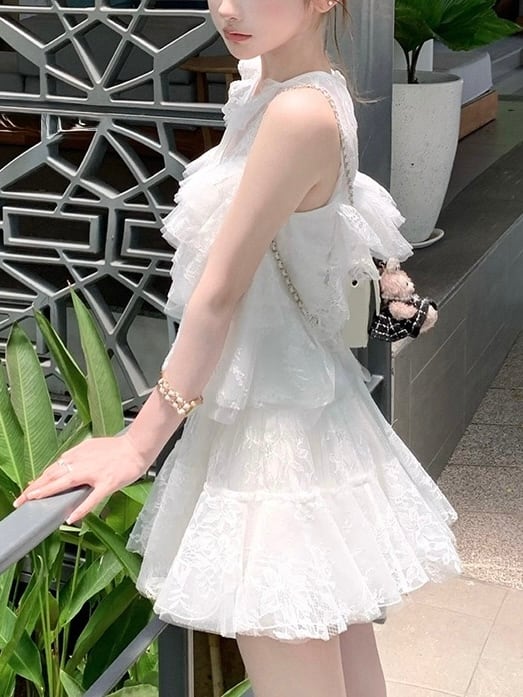 ホワイトフリルセットアップ White Frill Set-Up | Rosella