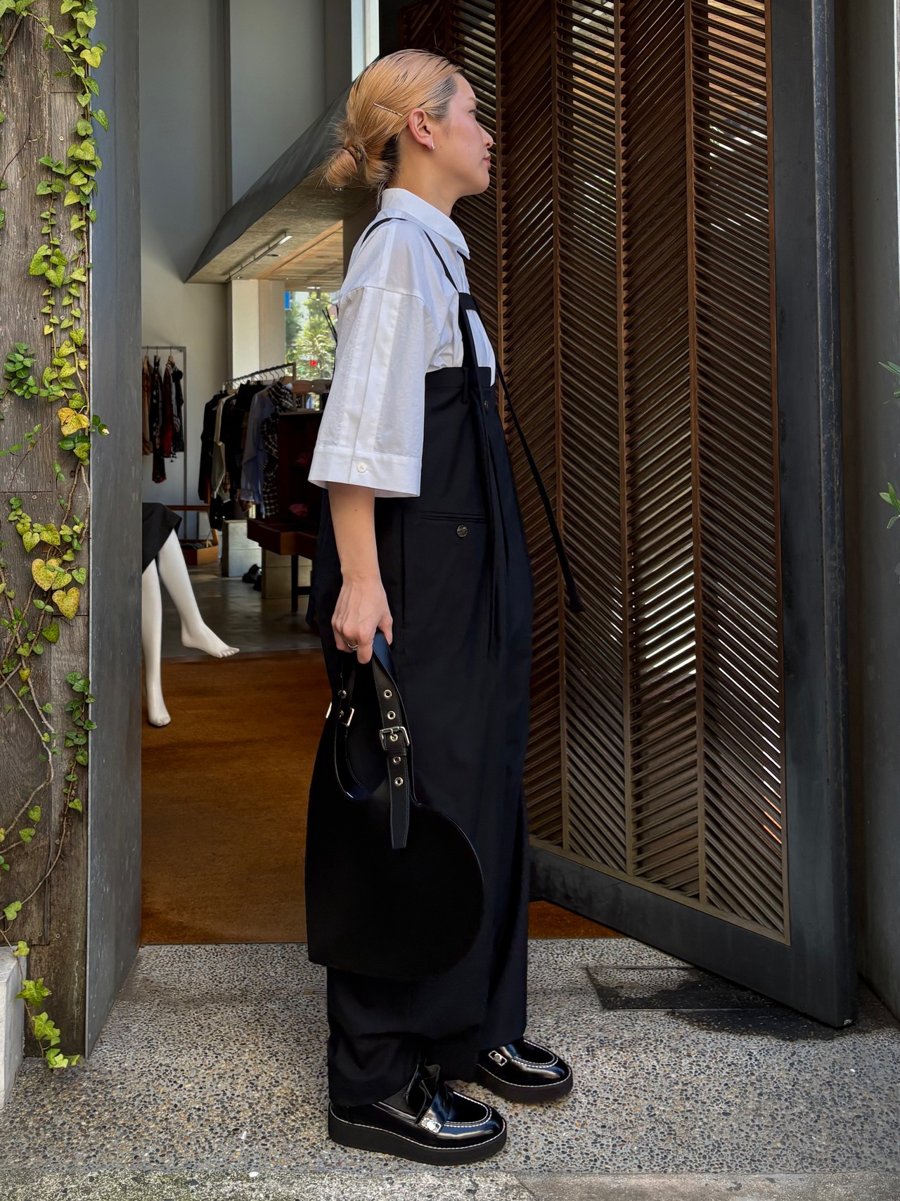 【25AW】ENFOLD エンフォルド / STRAP-TROUSERS / サロペット - 3