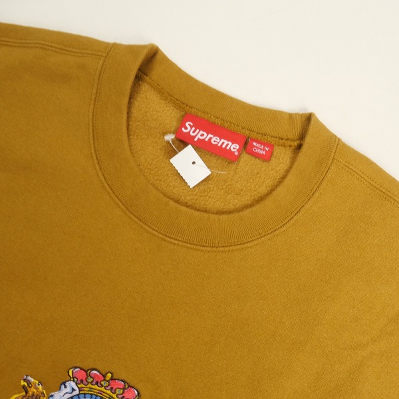 Size【XL】 SUPREME シュプリーム 23SS Crest Crewneck Dark Mustard 