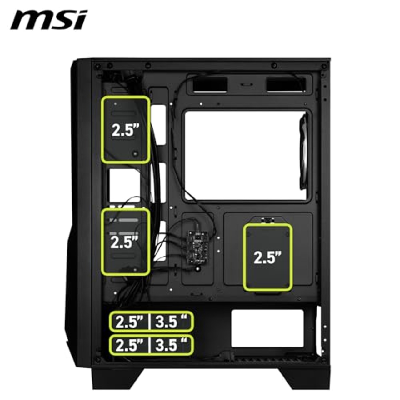 MSI MAG FORGE 130A AIRFLOW PCケース ATX ミドルタワー 黒 RGB ファン4基付き 強化ガラスサイドパネル マグネット式ダストフィルター CS9324