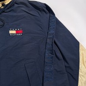 90s TOMMY HILFIGER トミーヒルフィガー セーリングジャケット サイズ XL /ビンテージ ネイビー系 ストリート マウンテンパーカー