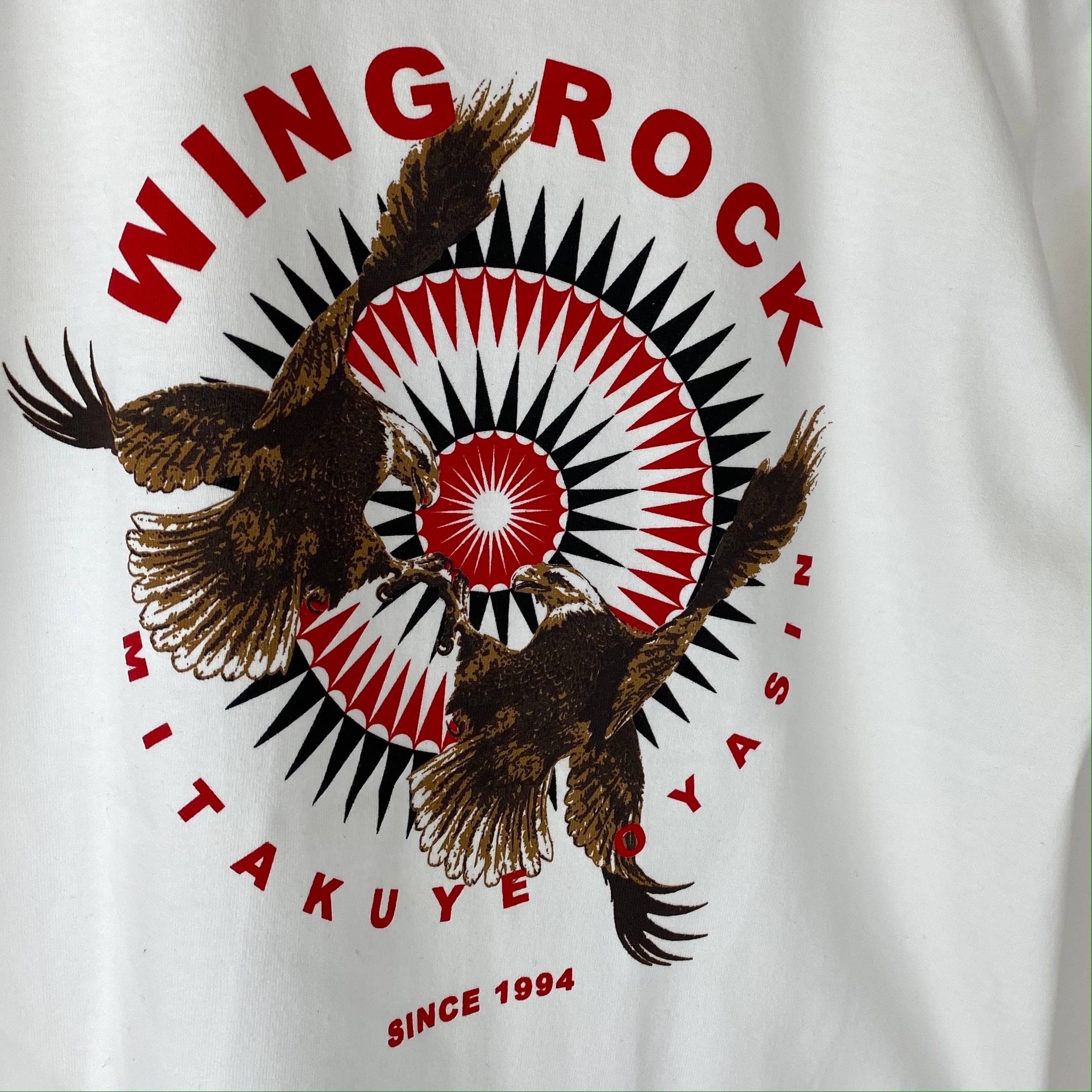 WING ROCK 2021 SS Tee Arrowhead & 2 eagle (ホワイト）ウィングロック
