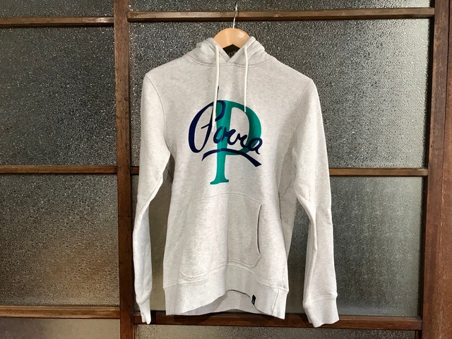 BY PARRA PAINTERLY SCRIPT HOODIE (LIGHT GREY)