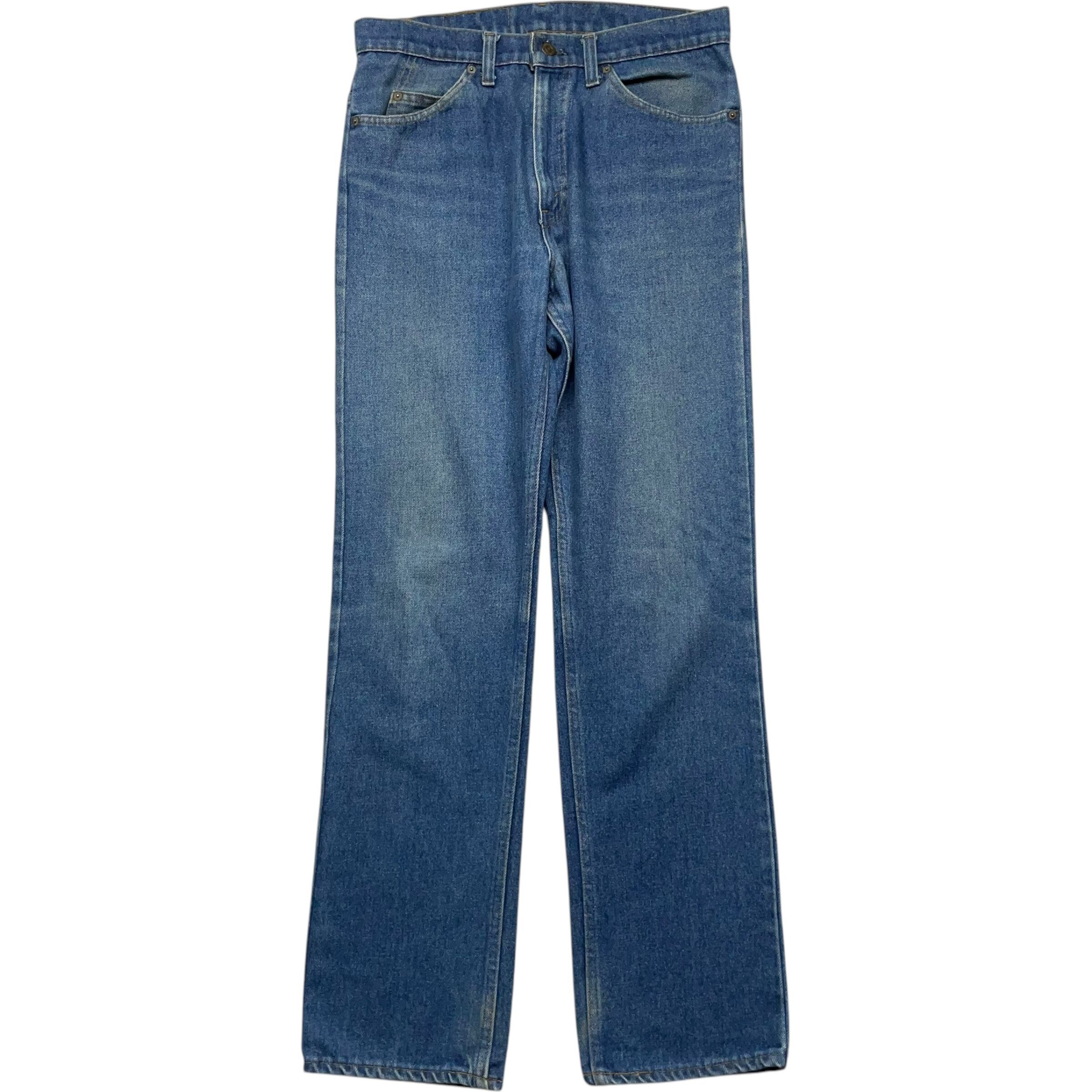 《実寸 W31L32》 Levi's リーバイス デニムパンツ 色落ち ヒゲ ブルー 80年代〜 no.7167