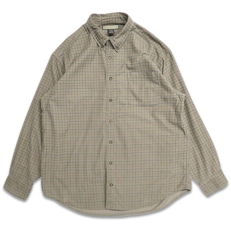 古着 太畝 コーデュロイシャツ 長袖 ダークブラウン サイズ表記：S