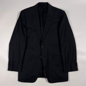 上下 Paul Smith LONDON ポール スミス ロンドン セットアップ スーツ ストライプ テーラードジャケット スラックス94-80-175 L/ブラック メンズ