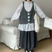 フロントクロス ニットベスト ・12538