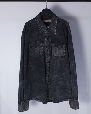 【Caka BLACK】Good Aging Design Vintage Western Shirt