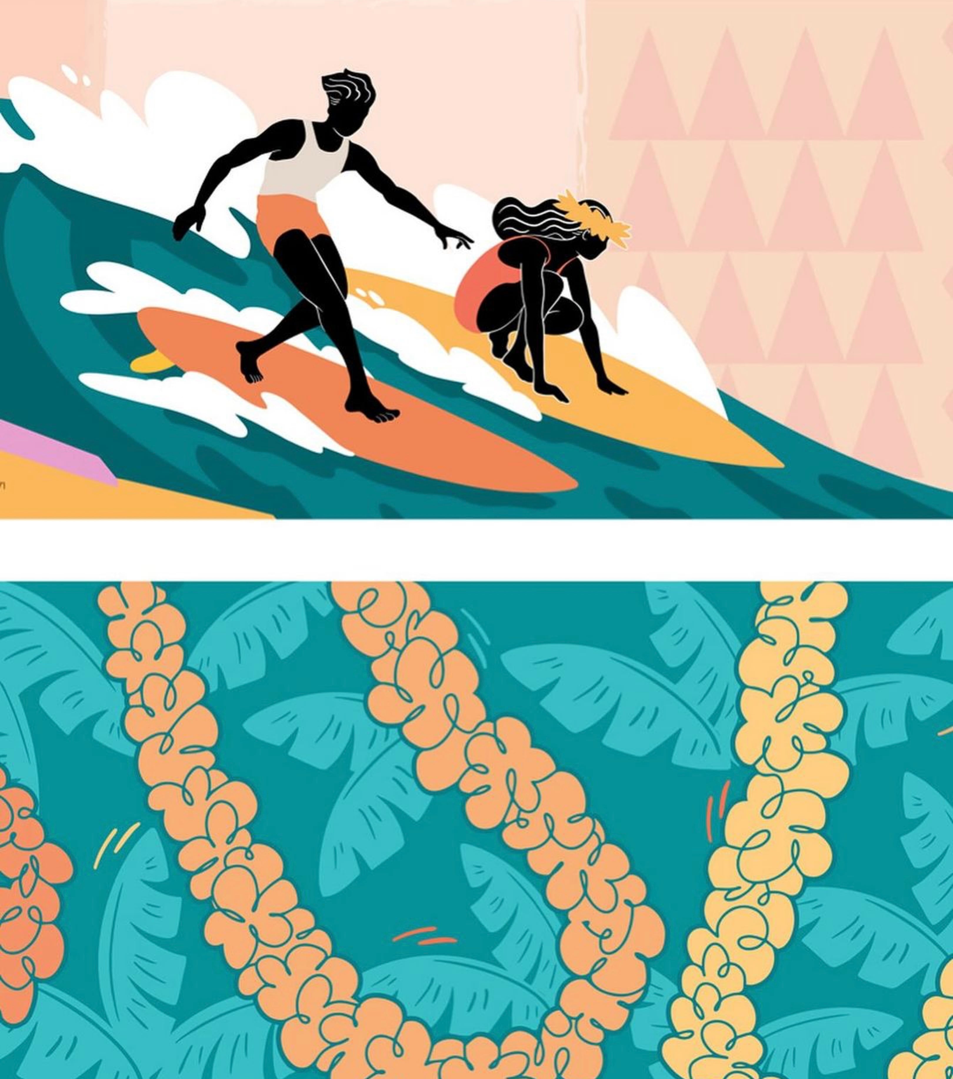 ビーチタオル ビーチマット / SURFER TOWEL HAWAII JACK SOREN