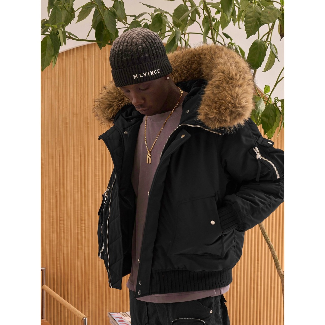 MLVINCE / N-2B jacket　black