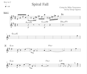 Spiral Fall　譜面 inC