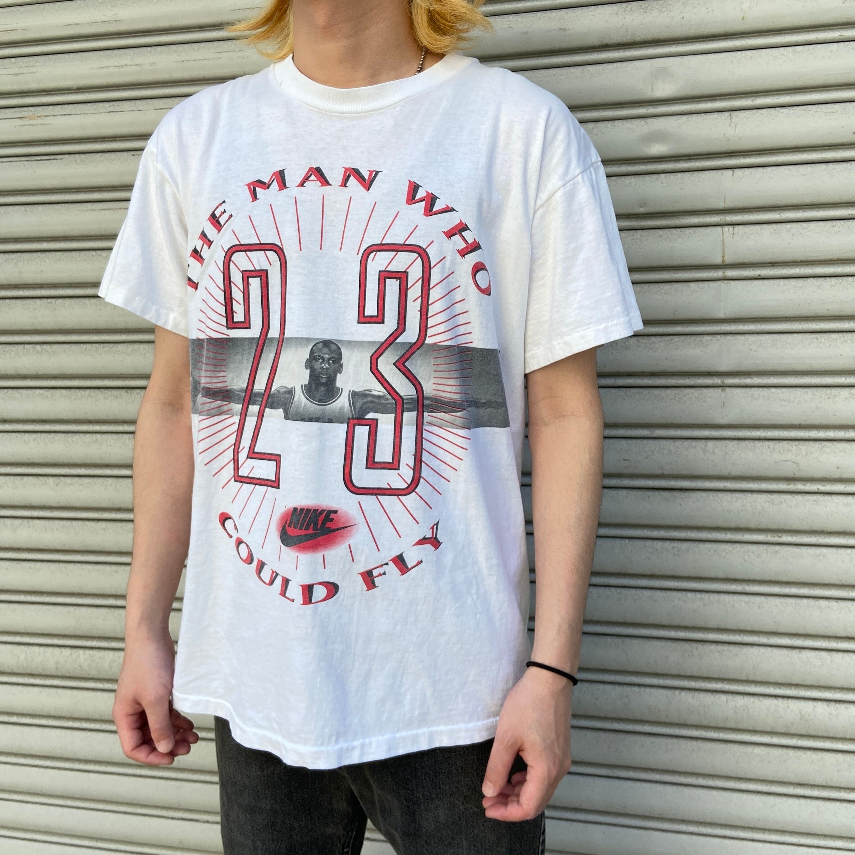 90s NIKE マイケルジョーダンTシャツ フォトプリ 23 ジャンプマンusa 