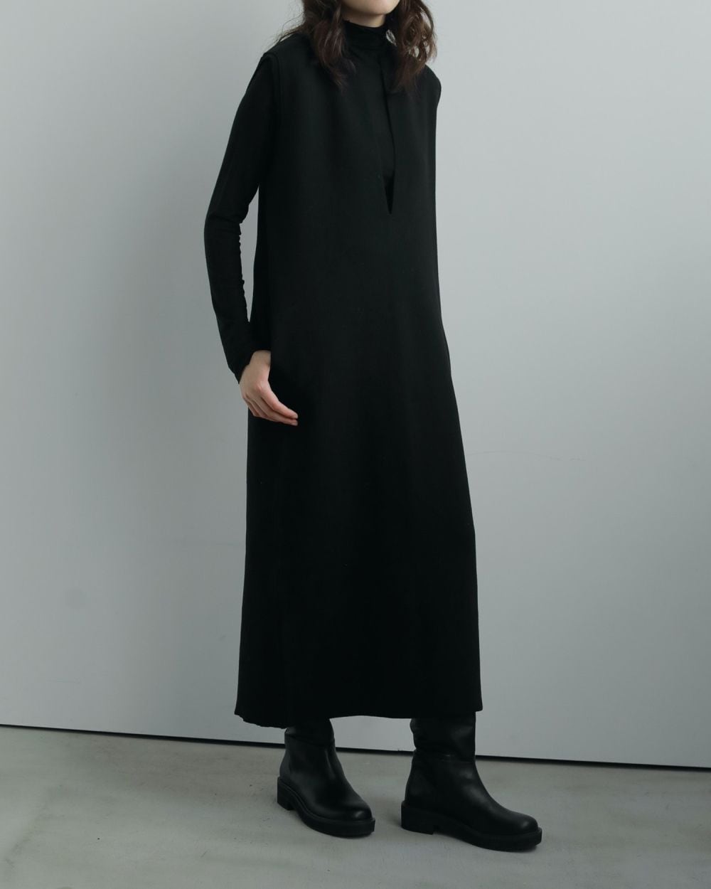 anuke(アンヌーク) Ecoleather Long Boots | サウスオレンジ｜メンズ