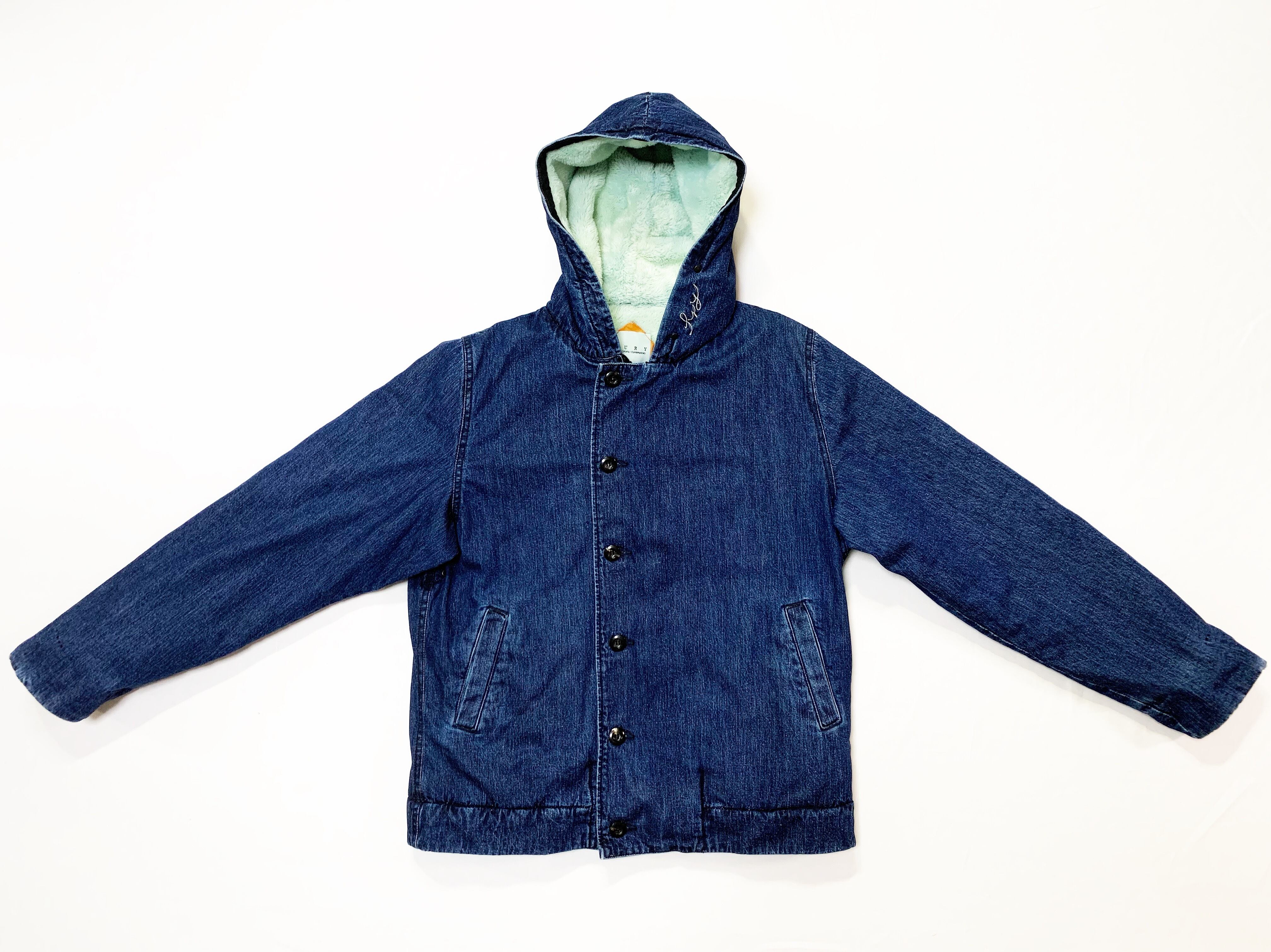 20AW ネップデニムN-1フーディーデッキジャケット / Nep denim N-1