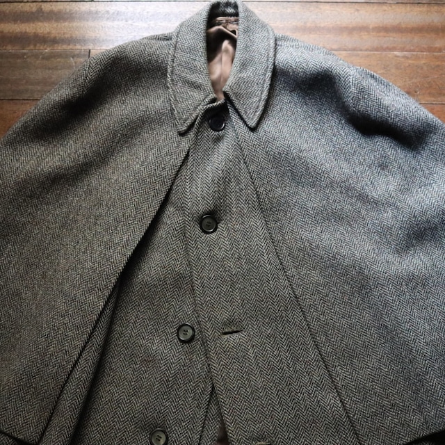 70s Vintage Burberrys Inverness Coat 【Made in England】