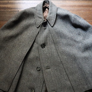 70s Vintage Burberrys Inverness Coat 【Made in England】