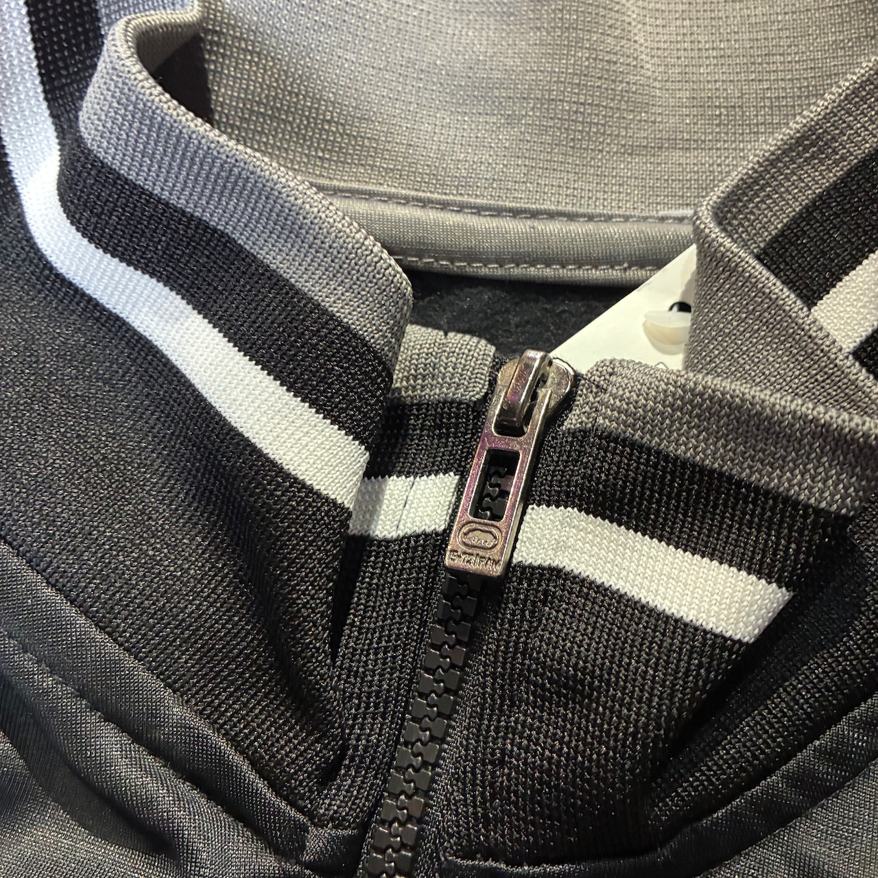 ECKO UNLTED Hip Hopトラックジャケット 黒×グレー オーバーサイズ エコー