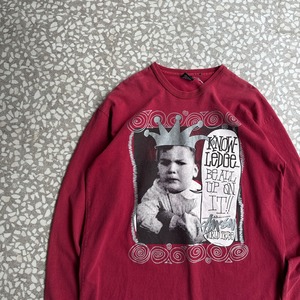 STUSSY / 00's Kids photo T-shirt sizeL
