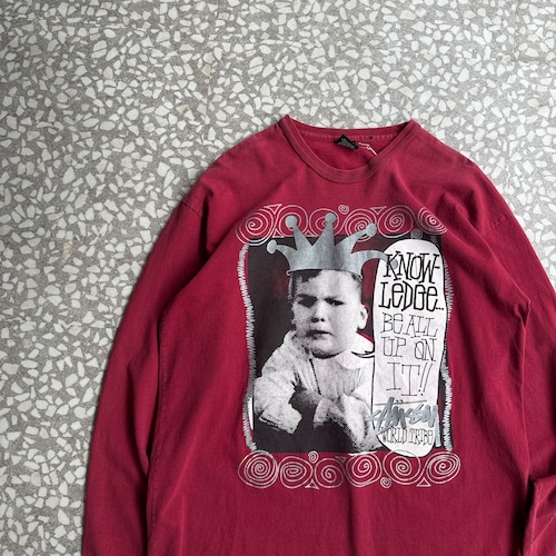 STUSSY / 00's Kids photo T-shirt sizeL