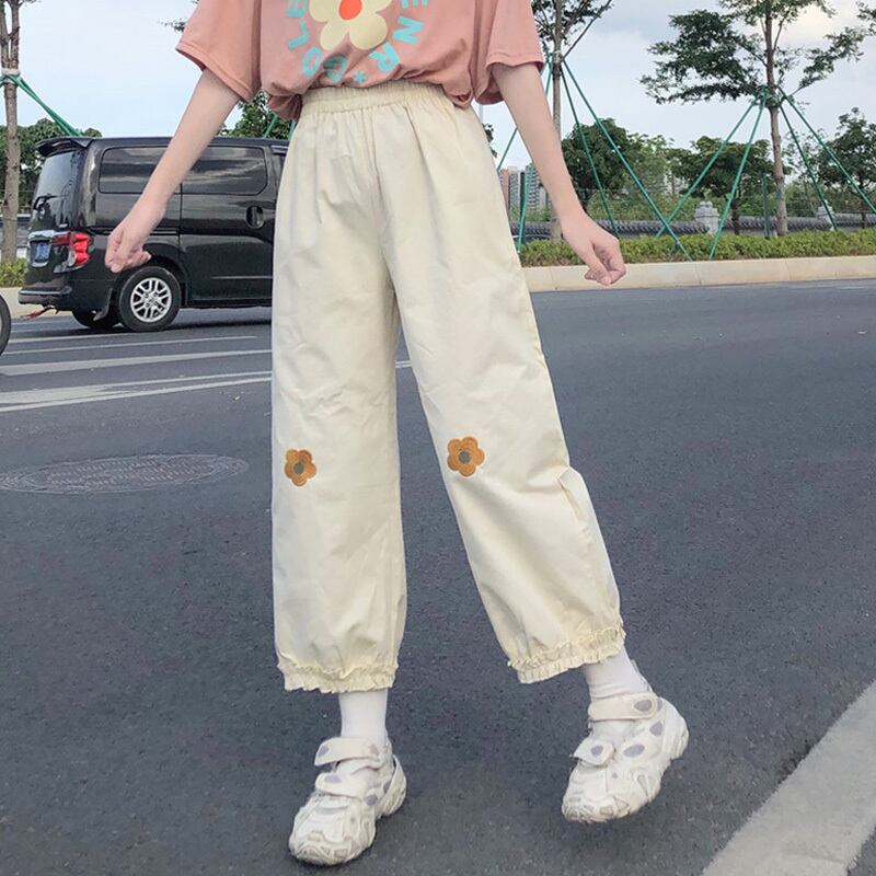 Flowerデザイン パンツ オータムカジュアル 大人ガーリー スウィート キュート 秋物 ショーツ ブルマー フラワーデザイン 萌量不足65881359884