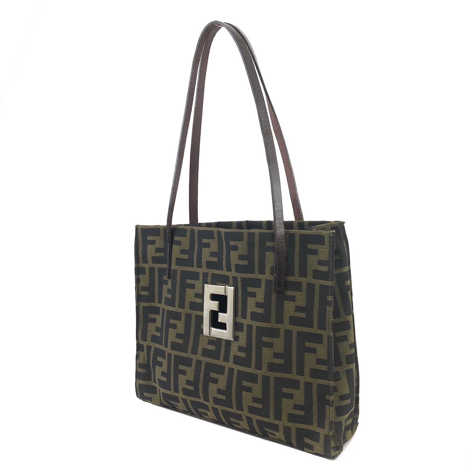 FENDI フェンディ ズッカ FF キャンバス ハンドバッグ トートバッグ