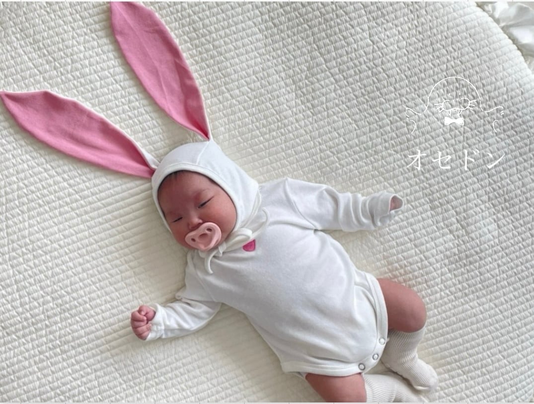 【JEAYA】ハートバニースーツ ホワイト S70cm