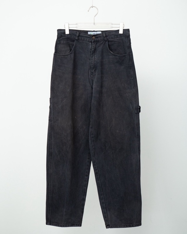 good damage wide tapered denim painter trousers