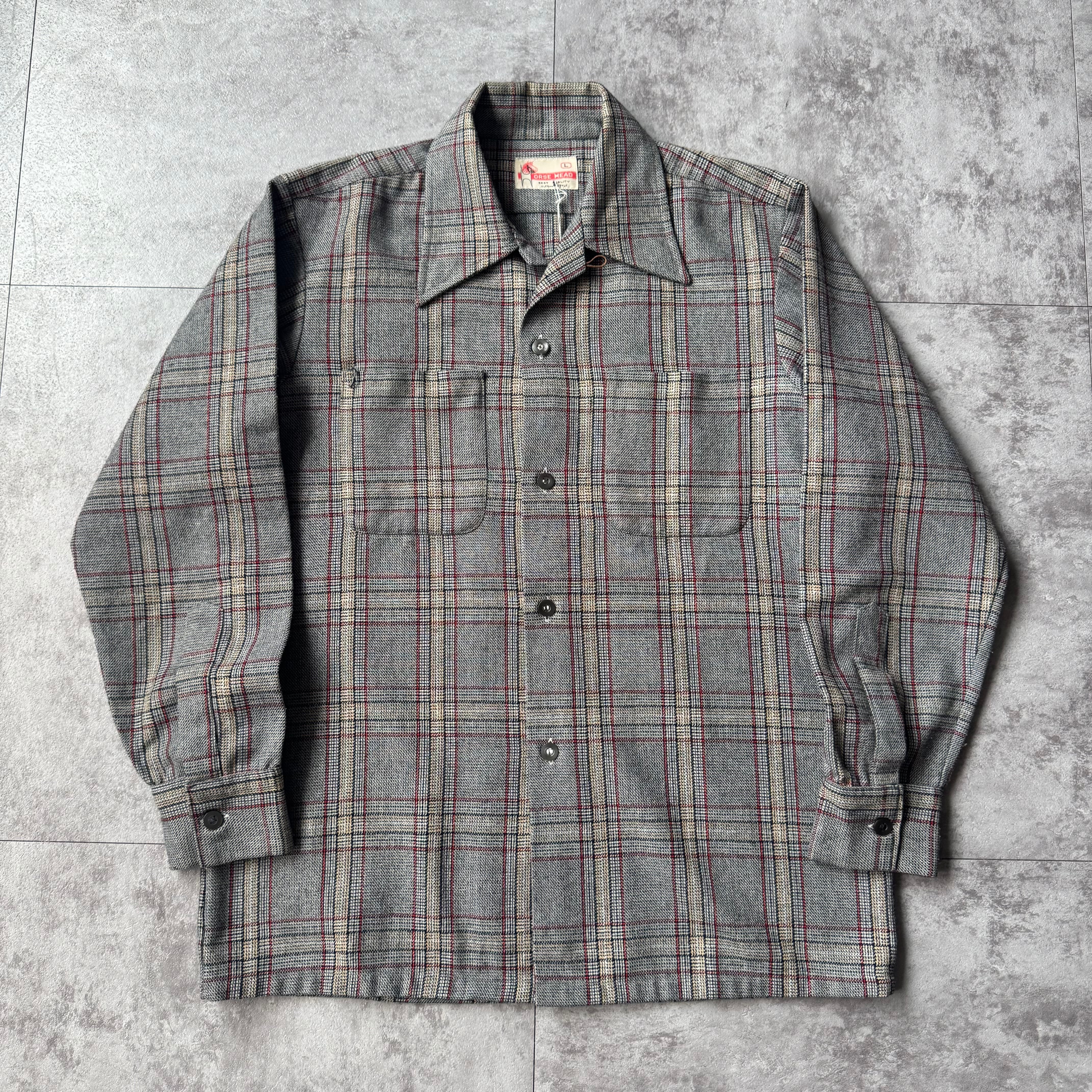 90s bitch skateboards Plaid Flannel Zipup Shirt / ビッチスケート