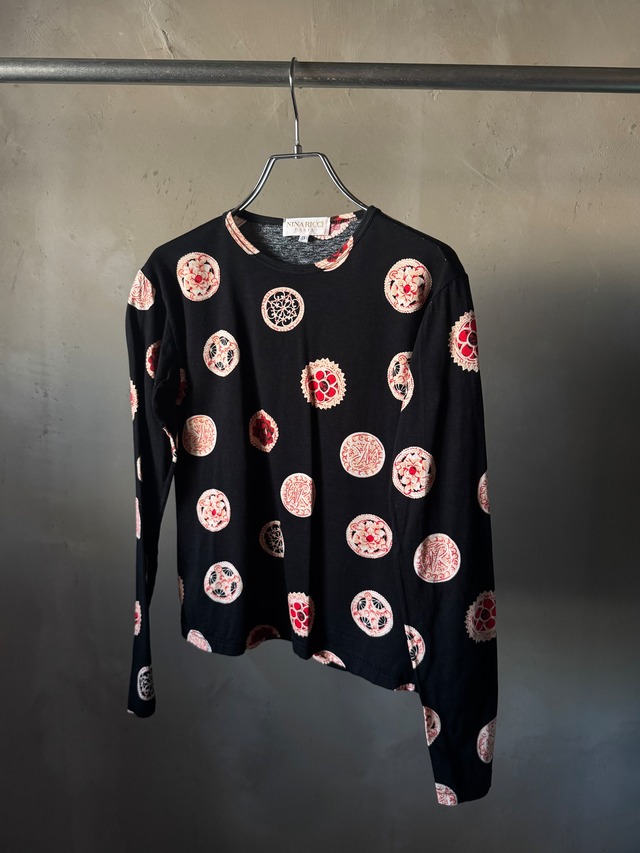 NINA RICH ASIAN printed long sleeves T shirt