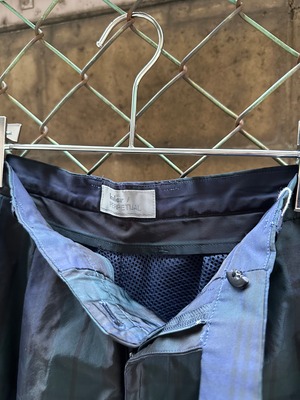 "kolor" mesh layered check short pants