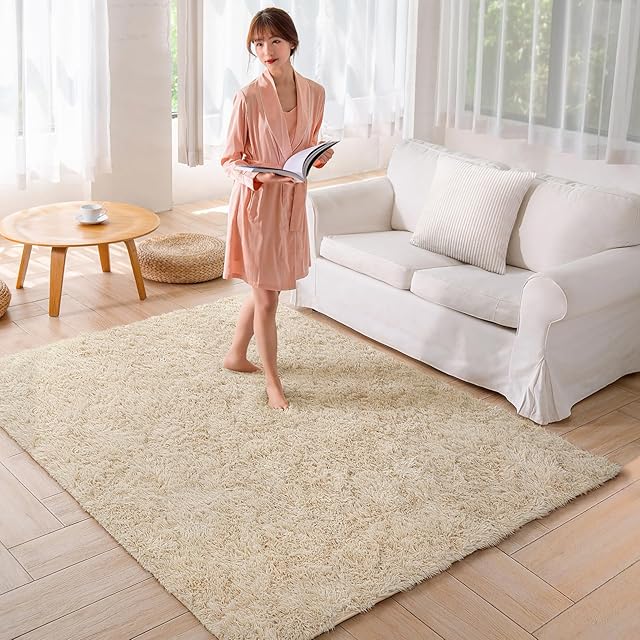 HARUMIN 極厚30mm カーペット 高反発 200×250cm アイボリー