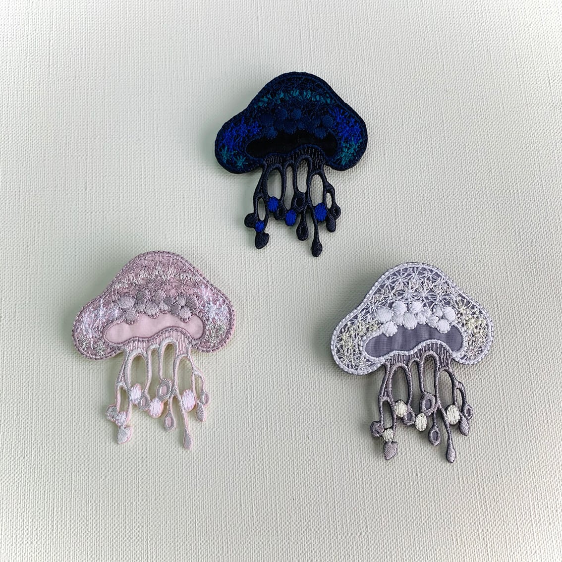 刺繍ブローチ ga.la (br-090）3色 | ga.la_accessory