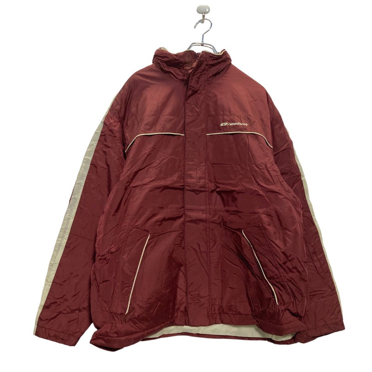Reebok ジップアップ マウンテンパーカー・ジャケット M ボルドー 