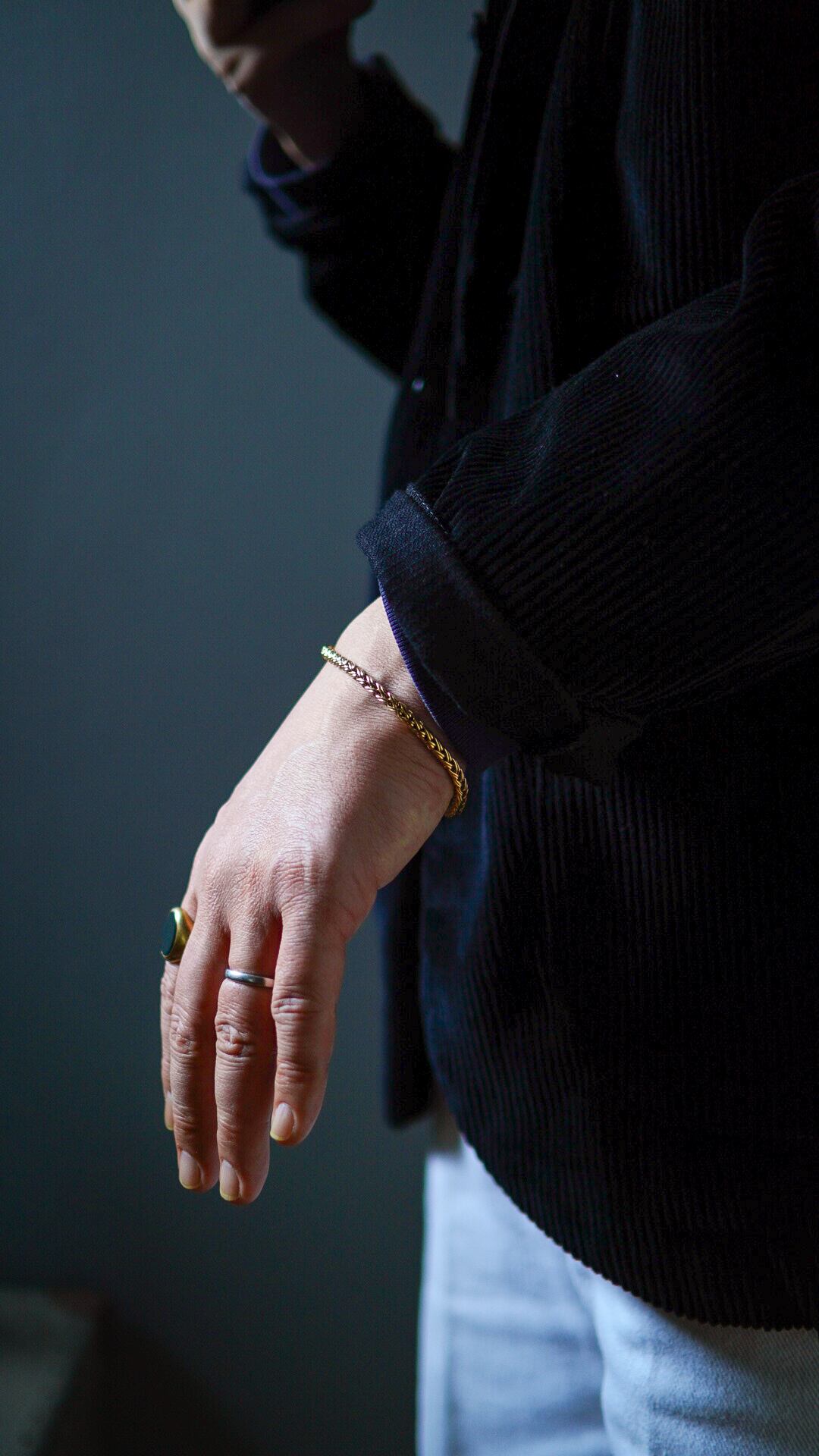 ティファニー　バングル　イエローゴールド　K14 TIFFANY&Co. ティファニー ティファニーロック ナローバングル