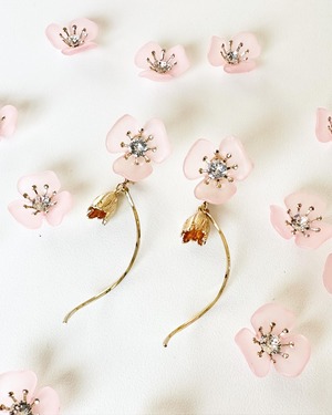 clear with tulip 【 pink 】