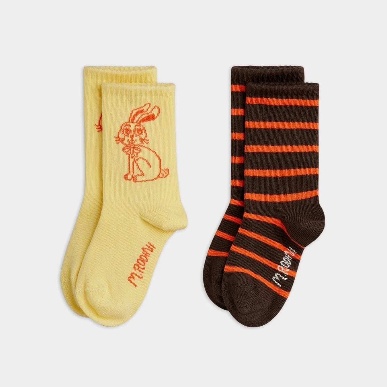 【 MINI RODINI 26AW 】 Rabbit 2-pack socks