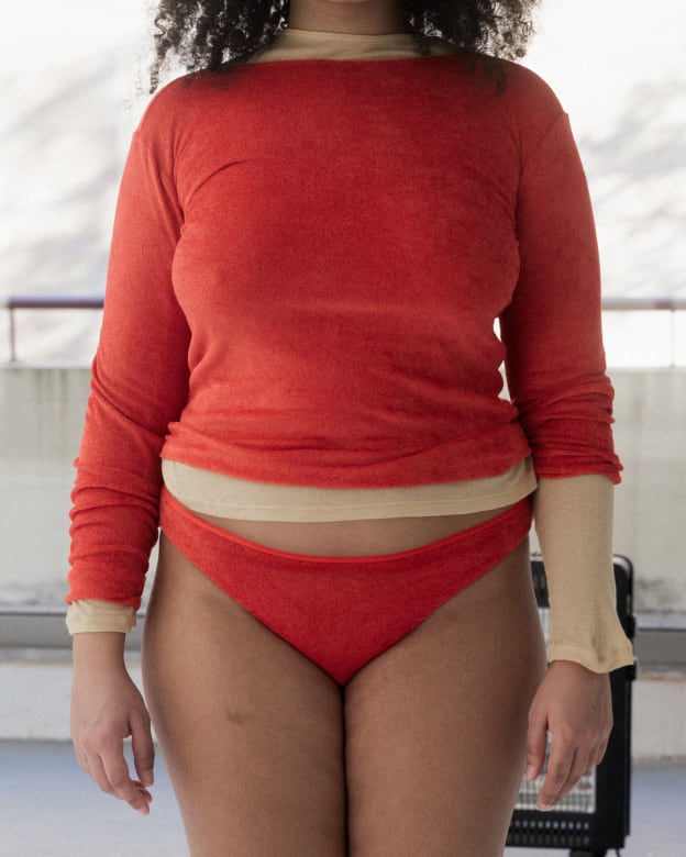 BASERANGE】OMO LONG SLEEVE/MINO RED | TOLMA.