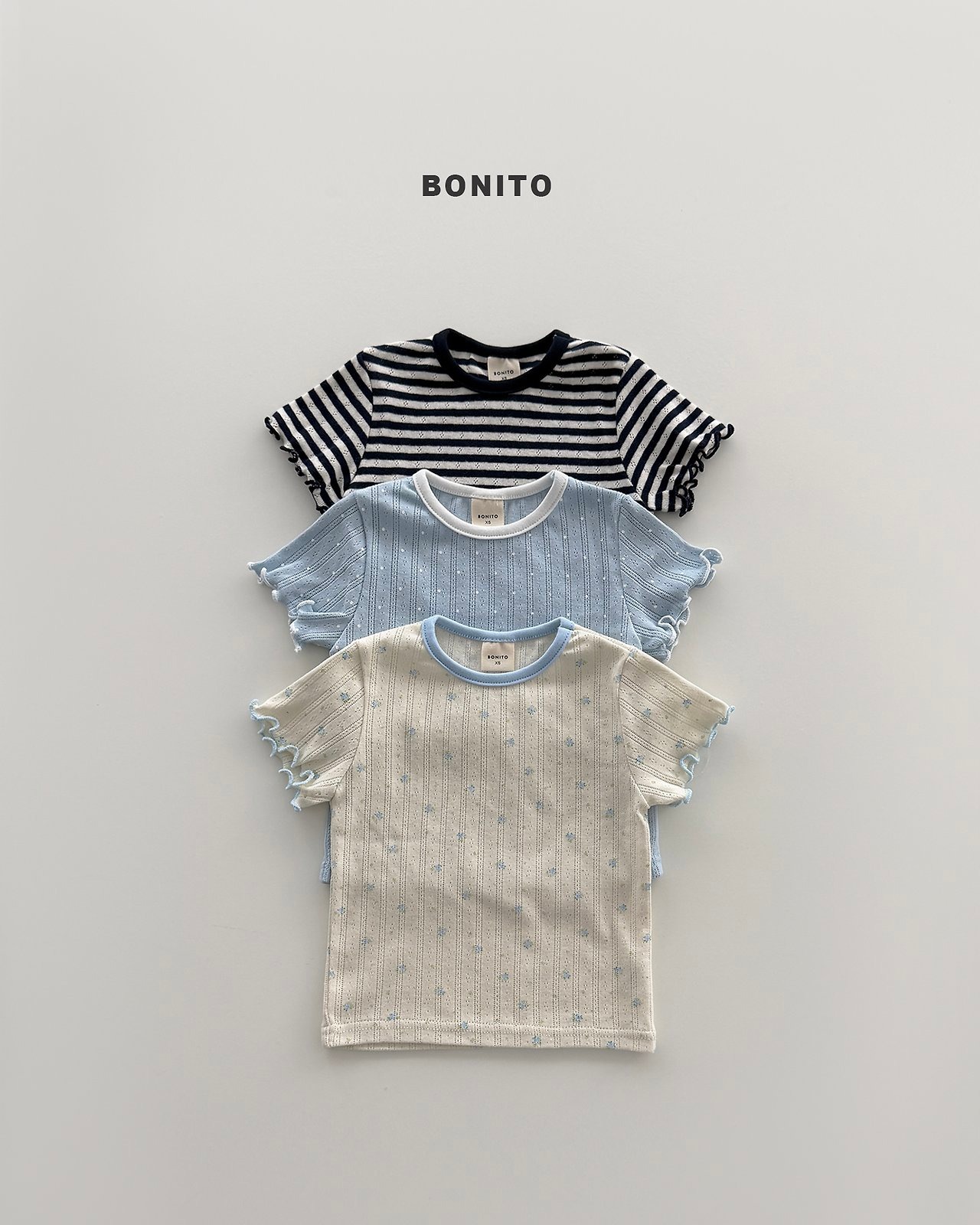[BONITO] Bloom Eyelet Tee (JS/JM) / [보니토] 블룸아일렛티 (JS/JM)