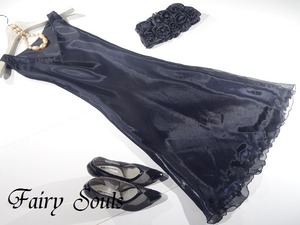 ★L(11号)☆光沢オ－ガンジ－フォ－マルパ－ティ－ドレス(OPN5324)