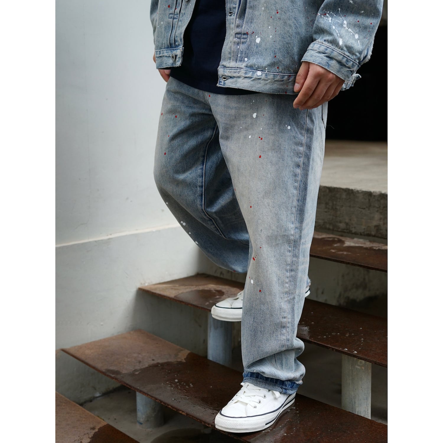 Gnomes Lab Paint Noise Wide Denim Pants（ペイントノイズ ワイド