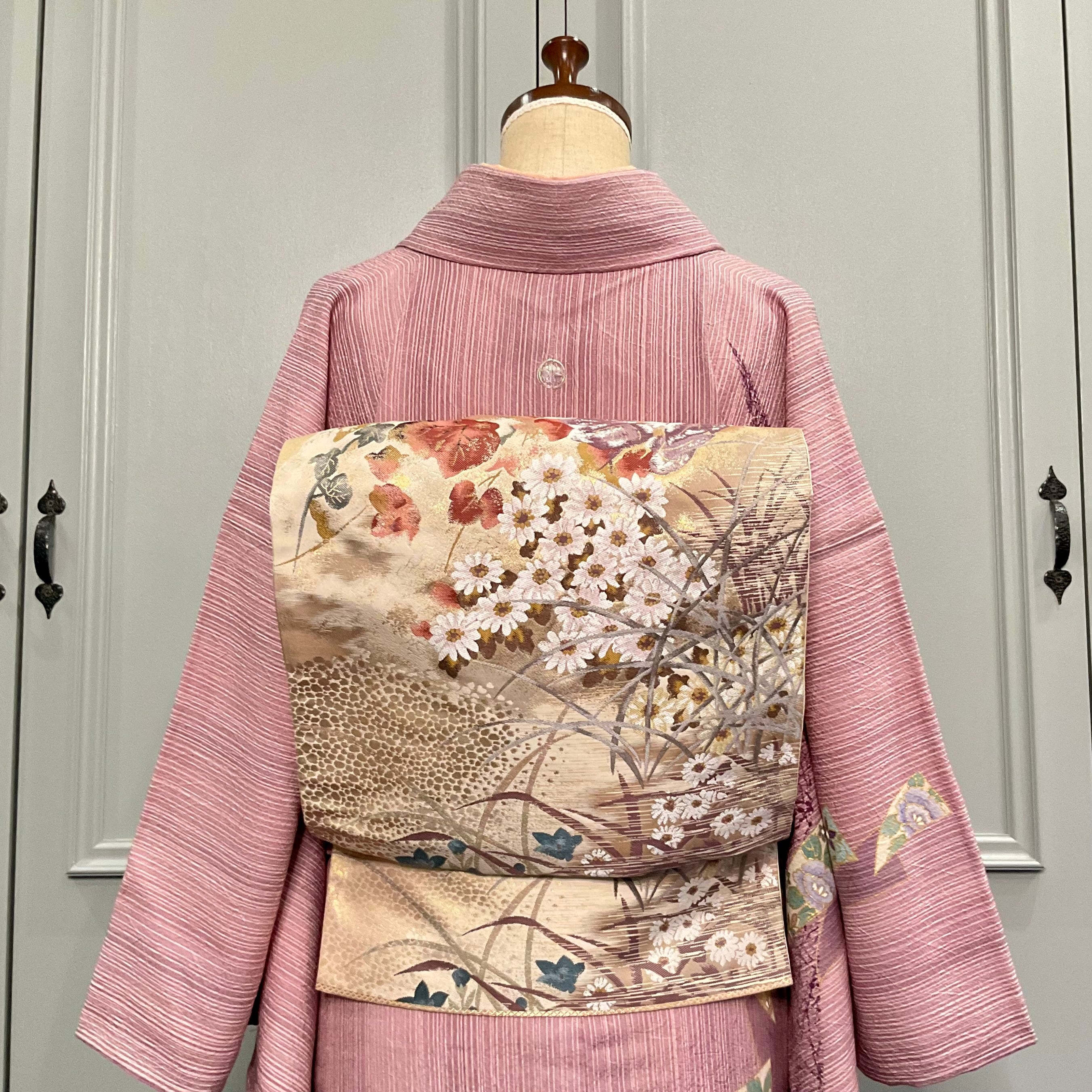 幾何学和モダン＊訪問着セット 紫 礼装 七五三ママ 卒業式 入学式 訪問